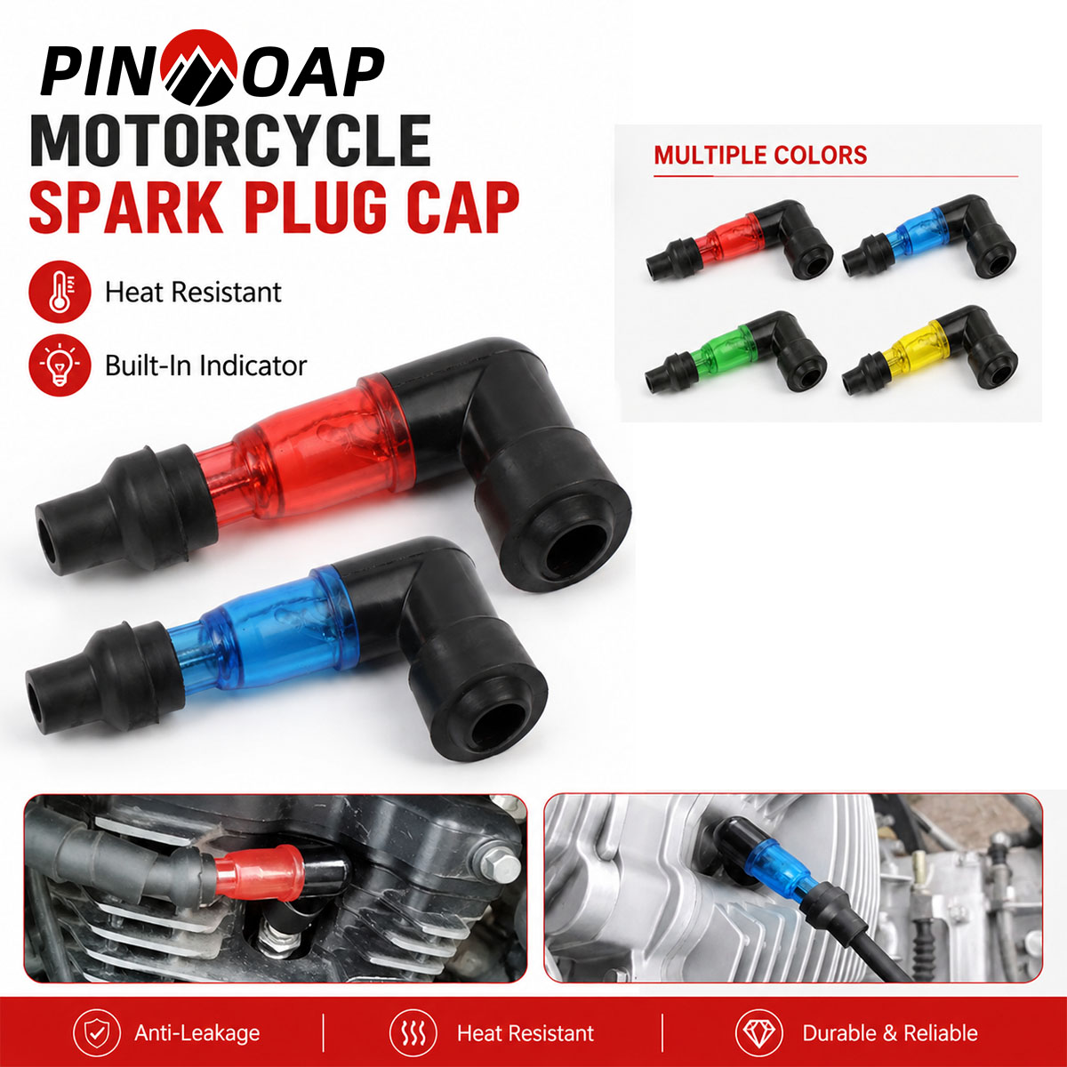 Motorcycle Spark Plug - PINMOAP 1/2 шт. Высокопроизводительная мотоциклетная свеча