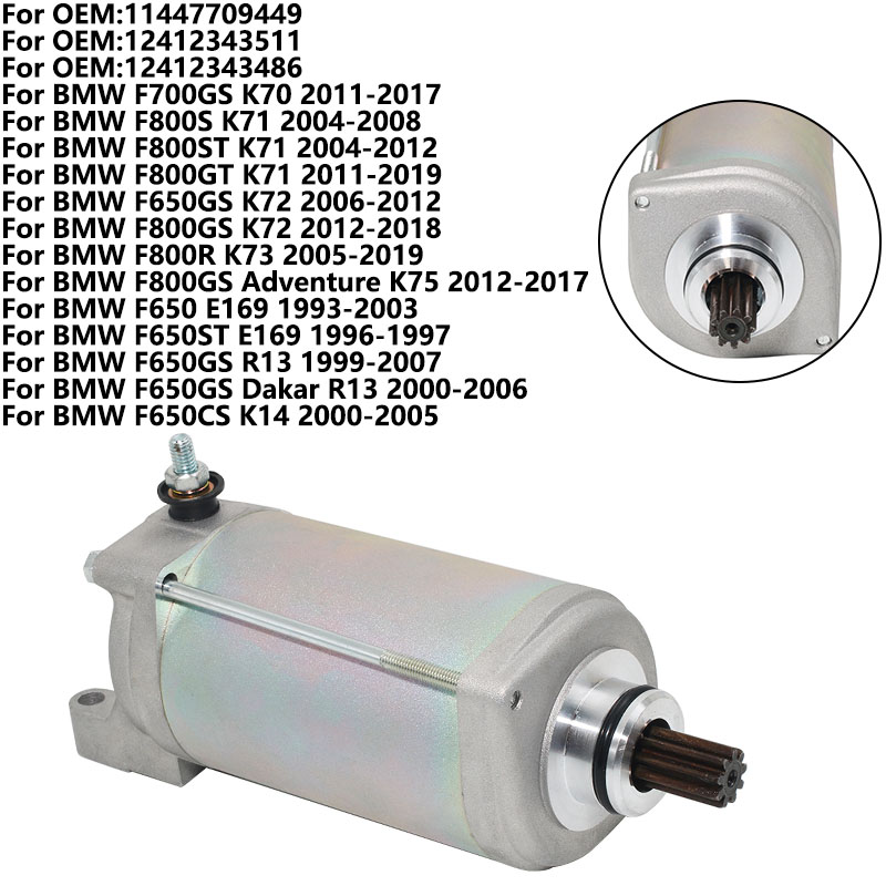 Motorcycle Starter Motor - Стартер мотоцикла для BMW F800ST F800GT