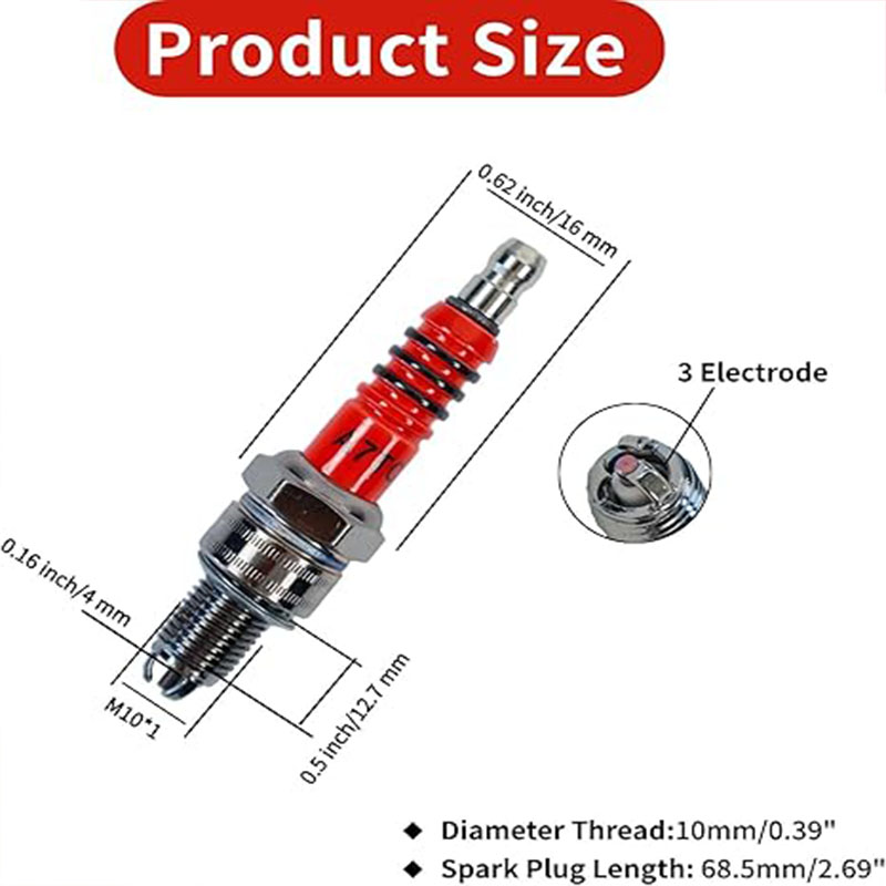 3 шт. свечей зажигания A7TC с  – обзор и цена Motorcycle Spark Plug