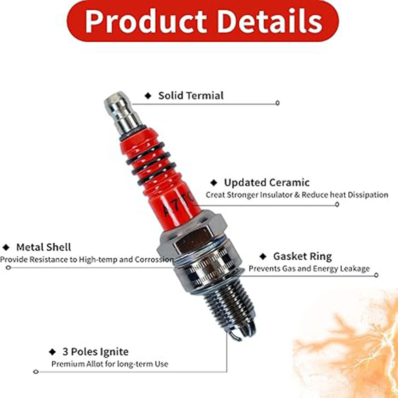 3 шт. свечей зажигания A7TC с  – обзор и цена Motorcycle Spark Plug